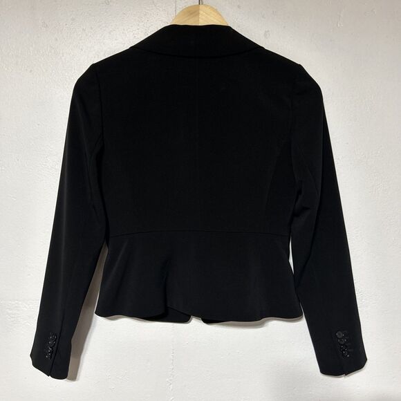 Ann Taylor Petite Womens Business Blazer Jacket Sz. 0 Black Career Suit NWT $218 - Picture 7 of 15